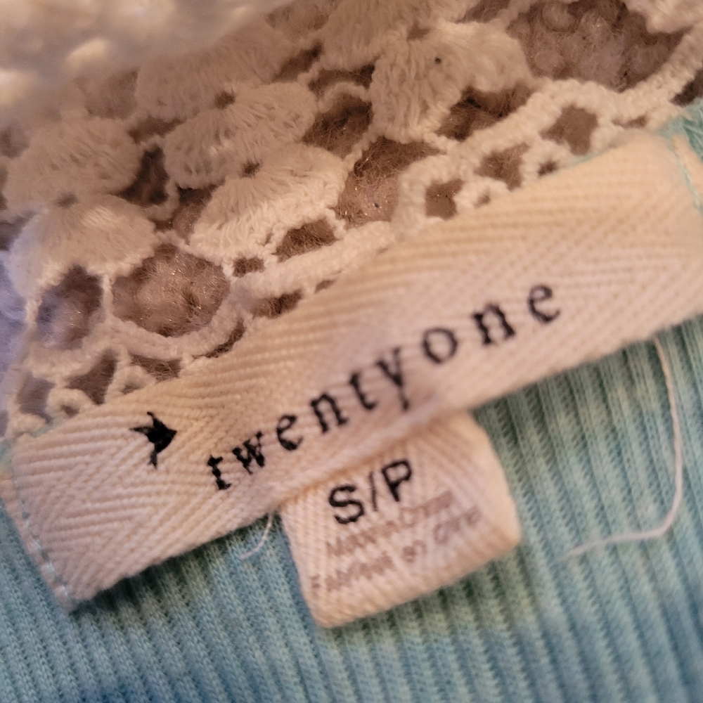 Lace Back Ribbed Tank - Picture 2 of 5